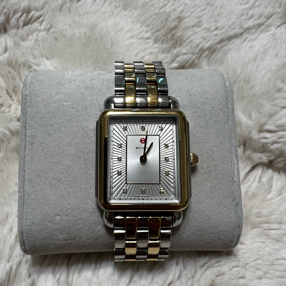 Michele Two Tone Deco II Watch